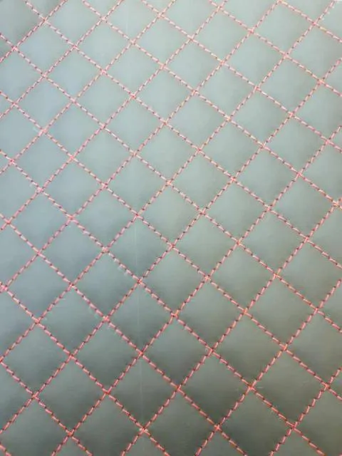 La même couture refaite à l’atelier, points réguliers